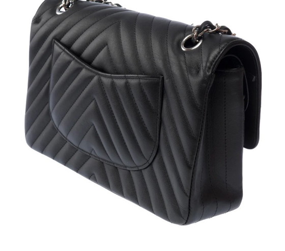 Image 1 of Sac CHANEL Timeless/Classique en Cuir Noir - 103570