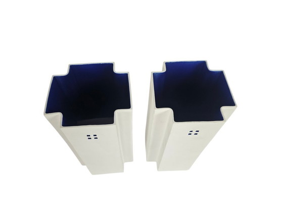 Image 1 of StudioZAND - Frant Ottink - geometric porcelain vase - unglazed porcelain - 2000
