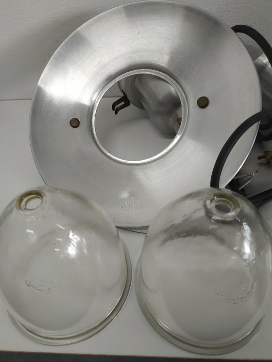 Image 1 of Set of unique and rare 'small' vintage Ucello fisherman's lamps ceiling lamp
