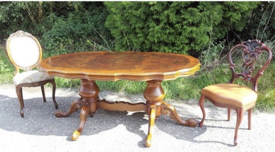 Image 1 of Barok eetkamer tafel 
