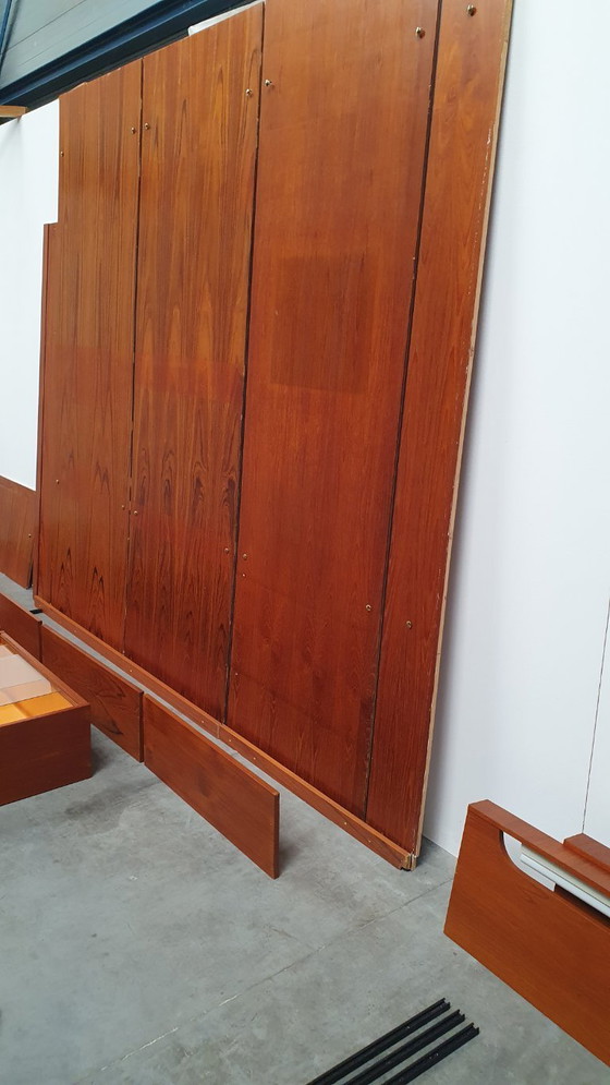 Image 1 of vintage wall unit deens modules teak 60s