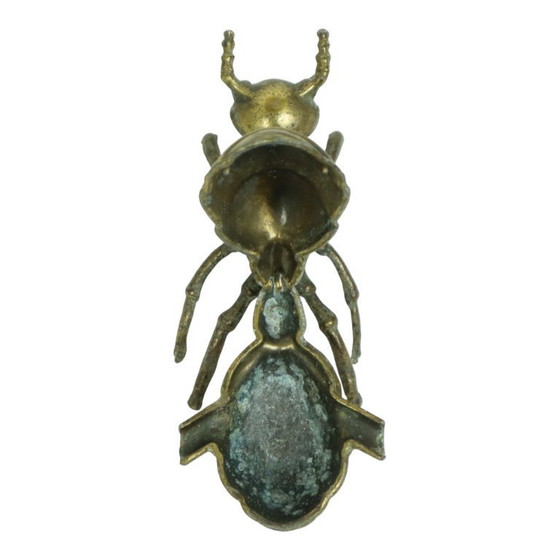 Image 1 of Estatua de cenicero de hormigas e insectos bañada en cobre