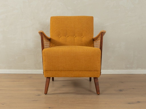 Sessel aus den 1950er Jahren – fauteuils, Rattan, Textile