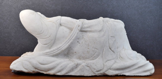 Image 1 of Statue - Sculpture - Marbre Blanc De Carrare - Guanyn (ref 3243)