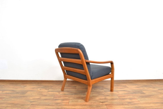 Mid-Century Danish Teak Armchair from Dyrlund, 1970s – Textile, Wood (photo 6 of 10)