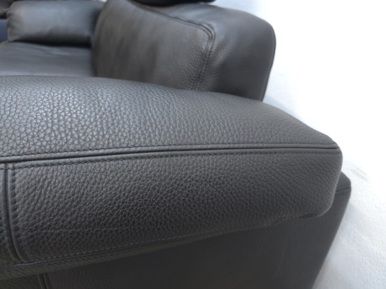 Image 1 of De Sede ds 17 Wk Living Leather Sofa Couch Designer Sofa Black Top