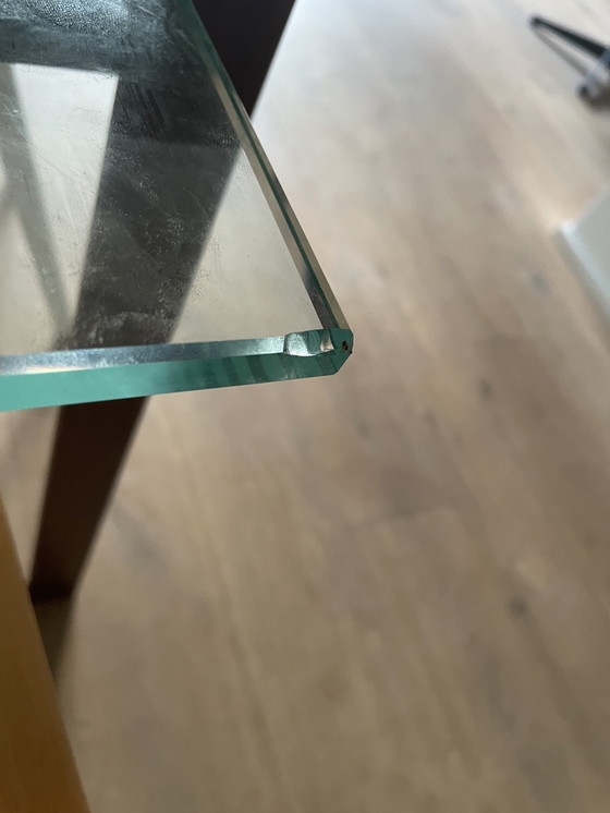 Image 1 of Bureau / table Cees Dam verre et acier