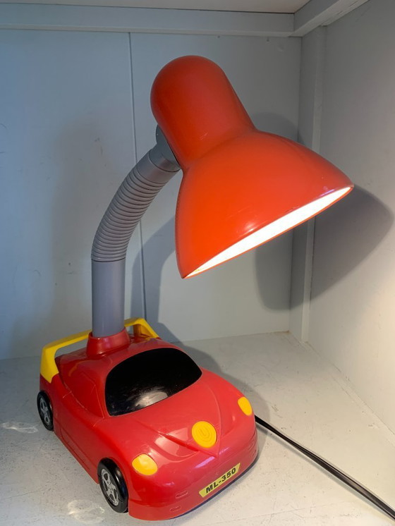 Image 1 of Greenville - Vintage jaren 80-90 Auto Bureaulamp - In originele staat - Met gele aan-/ uitschakelaar op de - Bureaulamp - Metaal