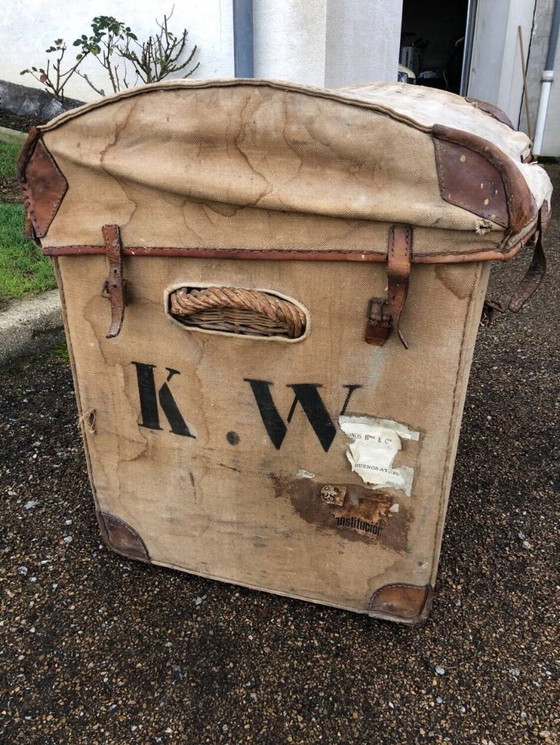 Image 1 of Baule e cassapanca in rattan e vimini, Militaria, collezione militare francese