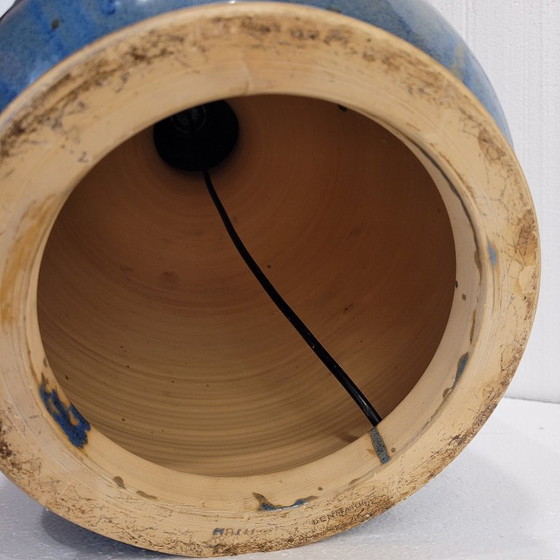 Image 1 of Tischlampe, glasierte Keramik, Hanne Stentøj, Skandinavische Moderne, 60er Jahre - Dänemark