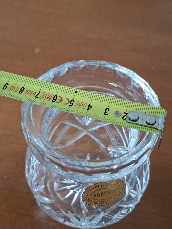 Image 1 of Bohemian Crystal - honey/jam jar