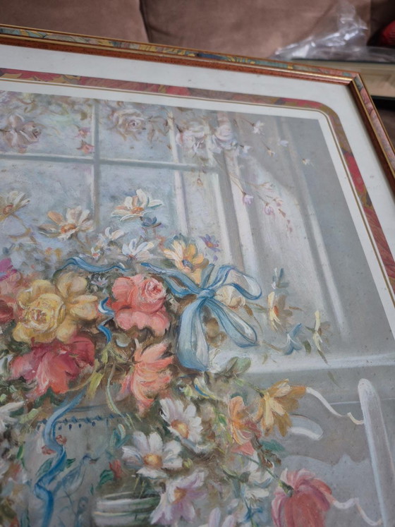 Flowerpot – galindo, Paintings & Drawings, Glass, Wood (photo 4 of 7)