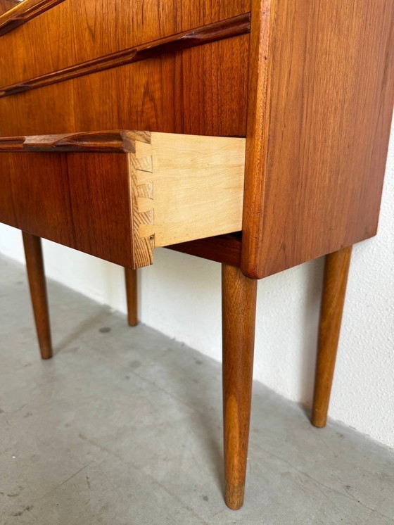 Image 1 of Danish vintage chest of drawers teak 3 drawers