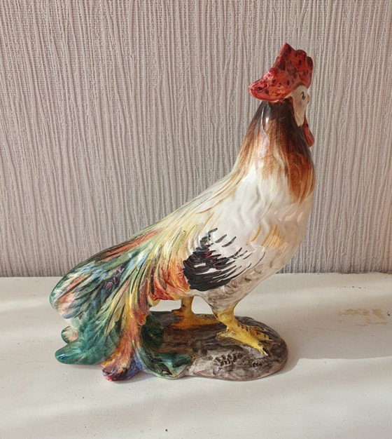 Image 1 of Ceramic Rooster Statue - Italy - 22 cm