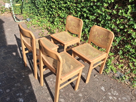 Chaises de style scandinave avec une nouvelle sangle sur l'assise – Chaises de salle à manger, Rattan, Wood (photo 8 of 8)