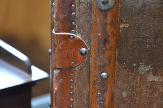 Image 1 of Alter antiker Reisekoffer – Kabinenkoffer – Original