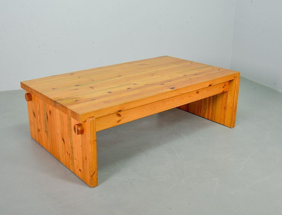 Image 1 of Yngve Ekstrom Mid-Century Scandinavian Design ‘Dymling’ Coffee Table in Solid Pinewood for Swedese. Sweden, 1970s.