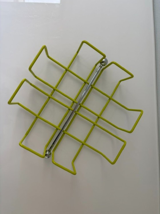 Porte-serviettes Design Rétro Vert Citron Acier Fil – Accessoires de table (photo 6 of 20)