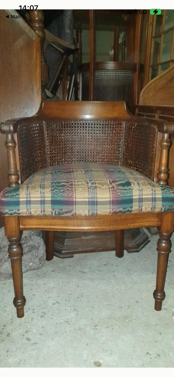 Image 1 of 4 sillones de comedor clásicos de roble
