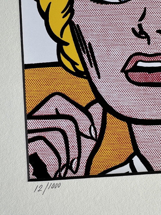 Image 1 of Roy Lichtenstein ( 1923-1997 ) Tirage en parfait état Format du passe-partout : 40 * 40 cm
