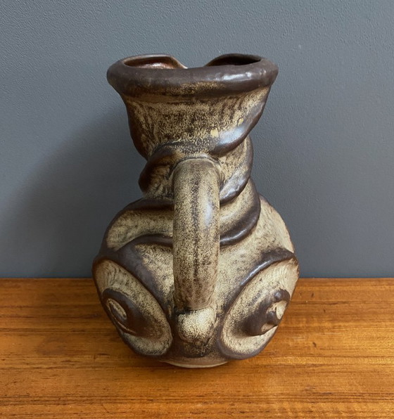 West Germany Vase by Carsten Tonnieshof Model 6034-25 Brutalist – Ceramic (photo 8 of 12)
