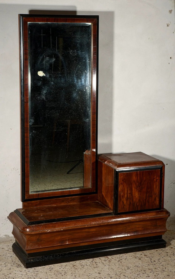 Tocador italiano Art Déco de los años 20 con espejo – Tocadores, Madera, Art Deco (photo 4 of 10)