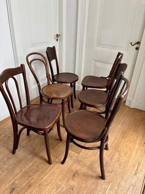 Image 1 of 6 sillas de comedor Thonet Mix-Match.