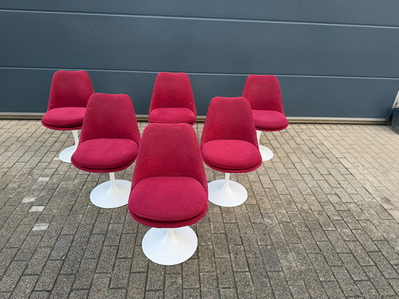 Image 1 of 6x original vintage Knoll Tulip dining chairs by Eero Saarinen