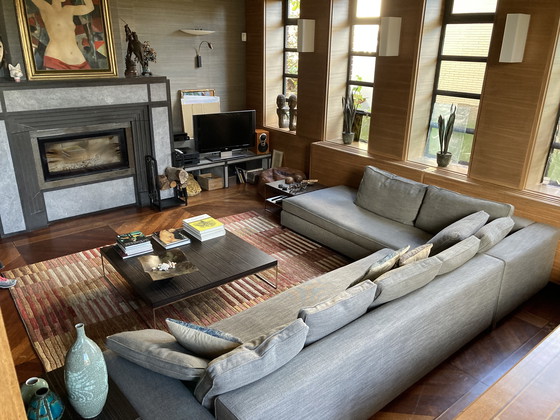 Image 1 of Italiaanse design Minotti zithoek - prachtige opstelling