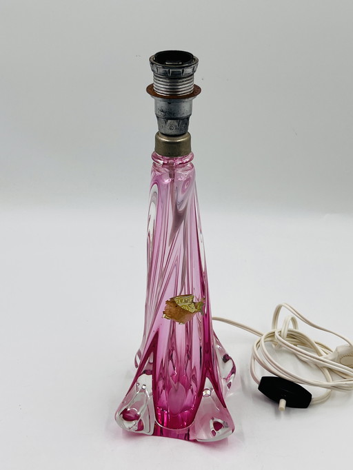 Val Saint Lambert crystal lamp base
