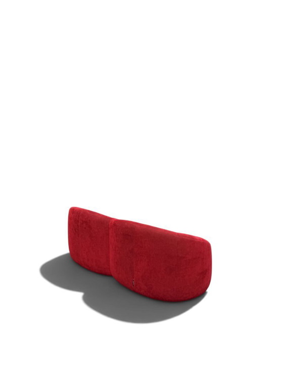 Pierre Paulin Pumpkin Sofa 2-Seater – Ligne Roset, Red Alcantara (Space Age Design) – 2 seaters, Velvet (photo 4 of 22)