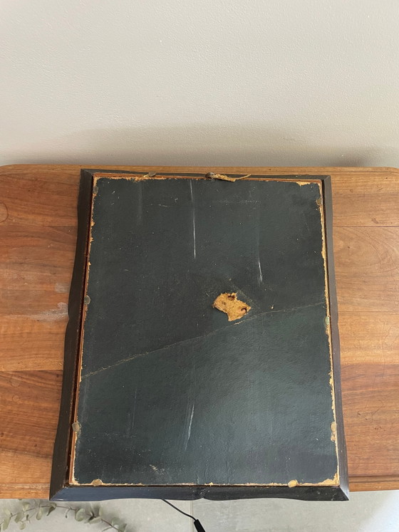 Ritratto nella sua cornice in legno vintage – Dipinti e disegni, Wood (photo 4 of 4)