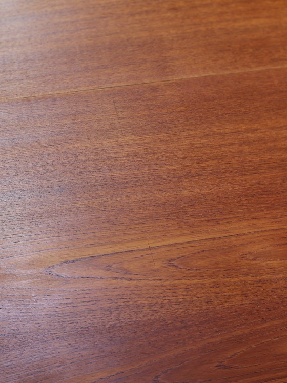 Image 1 of Henry Rosengren Hansen round extendable teak dining table