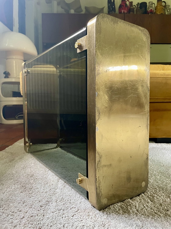 Image 1 of Design brass umbrella stand.  Fontana Arte, 1960