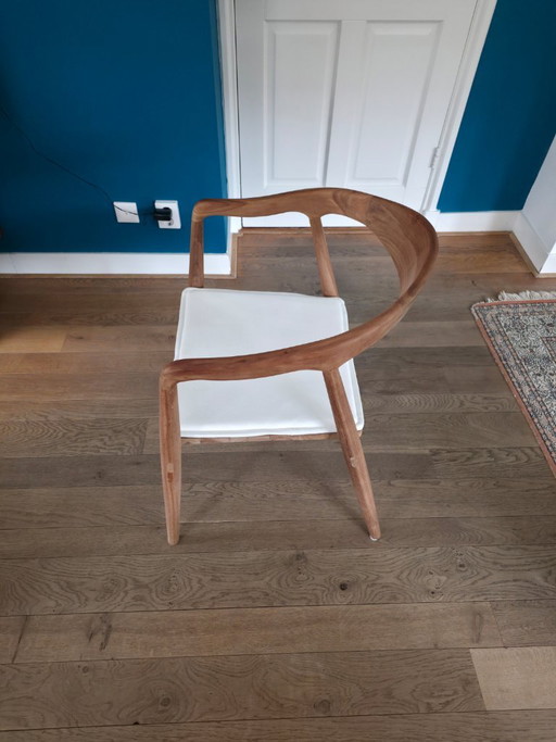 6 sillas de comedor de teca Caddo Lasse