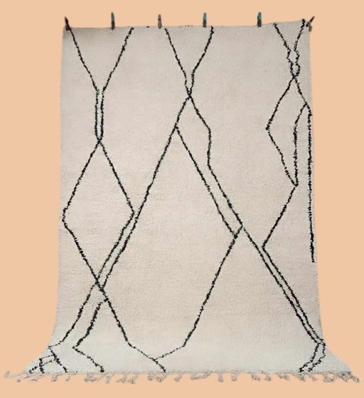 Tapis berbère laine vierge Tapis marocain - 300 x 200 cm 302x 296 m Type B12.4