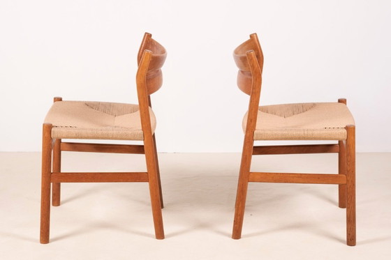 Image 1 of 2x Børge Mogensen BM1 Silla de comedor de roble, años 50 Dinamarca