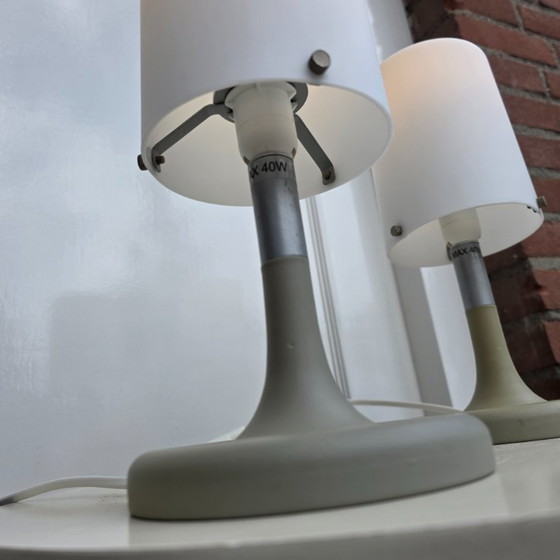 Image 1 of Vintage IKEA Night Lights Table Lamps 90s (set) Grey