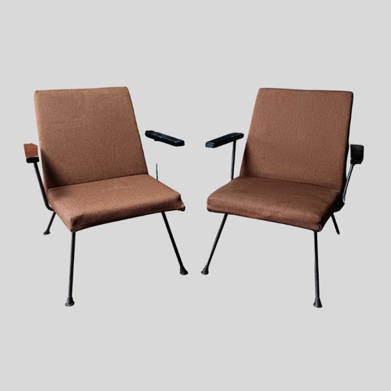 Image 1 of Fauteuils Gispen vintage par Martin Visser - lot de 2 Provenance Université de Groningen