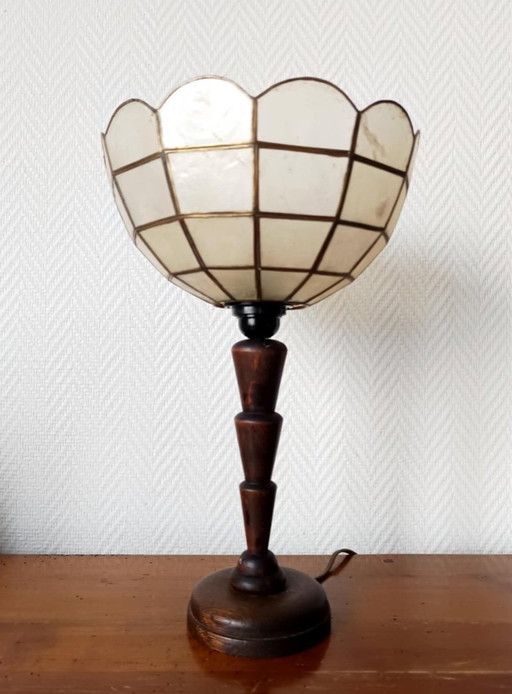 Lampe art déco nacre vintage