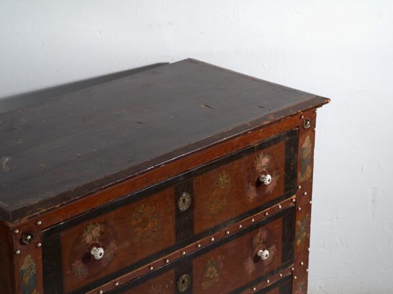 Cassettiera popolare antica dipinta – Austria, circa 1900 – Cassettiere, Porcelain, Wood (photo 17 of 40)