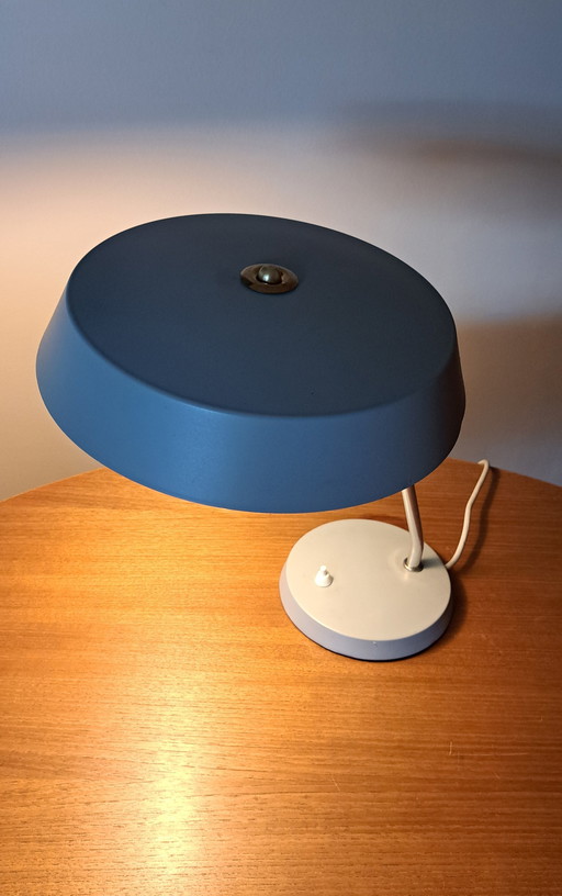 VEB Narva Leuchtenbau Tafellampen – Paar, “Stasi Lamp”, DDR, jaren 60, Architect Grey