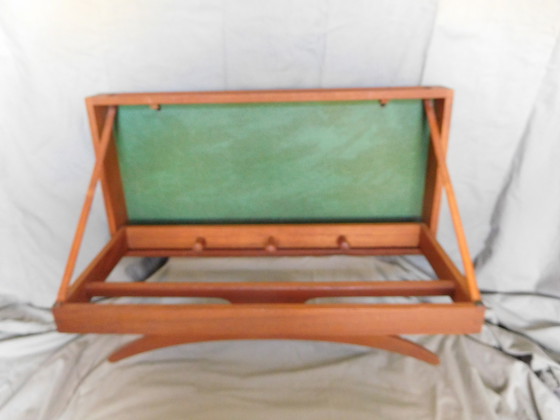 Image 1 of Danish folding sideboard/ coat rack by Hoff & Østergaard for Virum Møbelsnedkeri