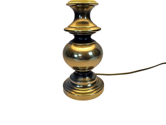 Image 1 of Vintage - messing - Hollywood Regency stijl - tafellamp - 3e kwart 20e eeuw