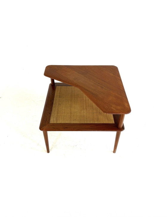 Image 1 of Table d'appoint d'angle vintage « Minerva », France & Son '60