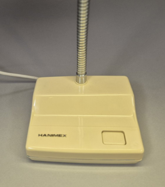 Hanimex bureaulamp, beige, Tafellampen, Kunststof, Metaal, Vintage (foto 5 van 11)