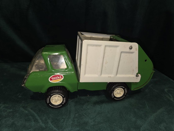 Image 1 of Camion della spazzatura Tonka d'epoca – metallo – anni '70