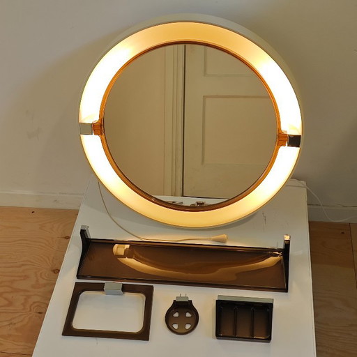 Vintage Allibert Spiegel Badkamerset – Plastic