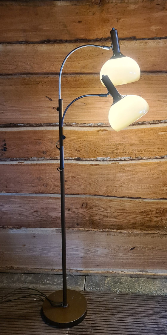 Image 1 of Lampada da terra di design vintage, ad arco, a fungo, Dijkstra Lamps