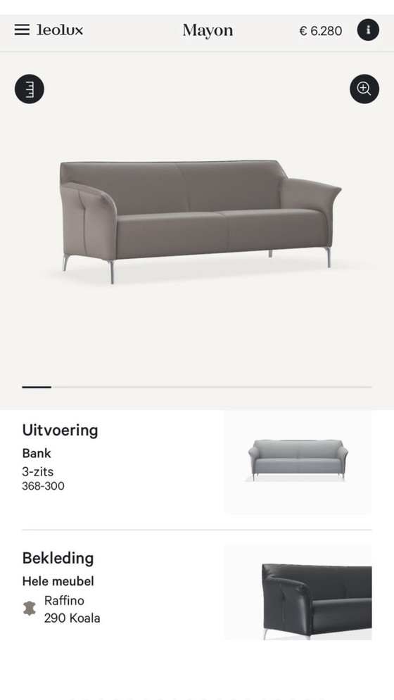 Image 1 of Leolux Mayon 3-seater sofa